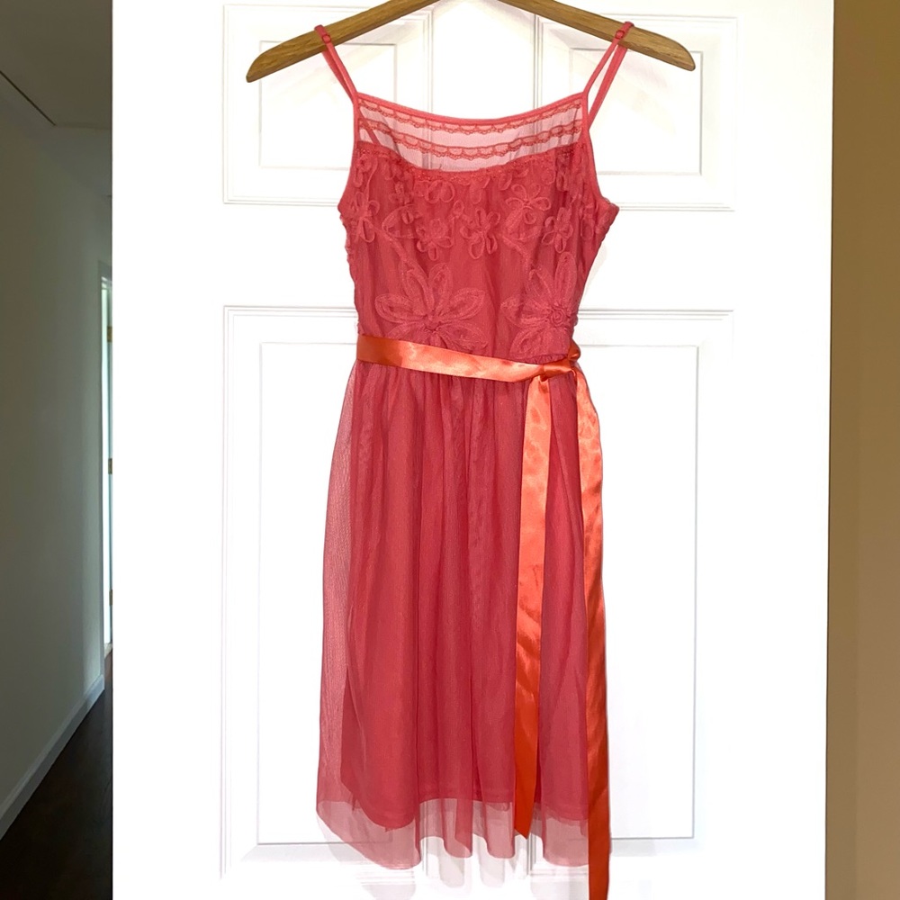Delia*s semi formal junior’s dress (apricot color)